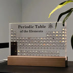Periodic Table with Real Elements - Acrylic LED Display