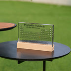 Periodic Table with Real Elements - Acrylic LED Display
