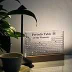 Periodic Table with Real Elements - Acrylic LED Display