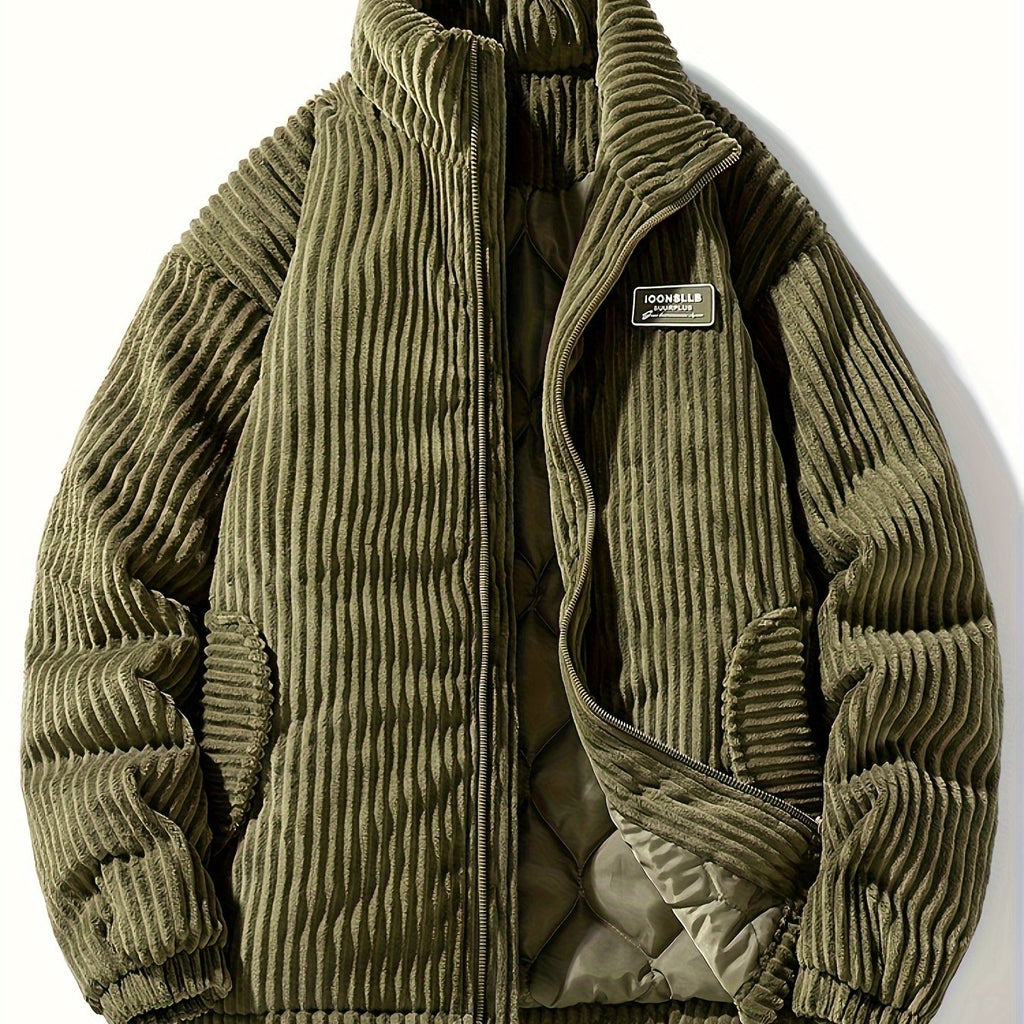 Pim Men’s Stylish Casual Corduroy Winter Jacket