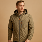 Stylish Hooded Rain Jacket for All-Weather Protection