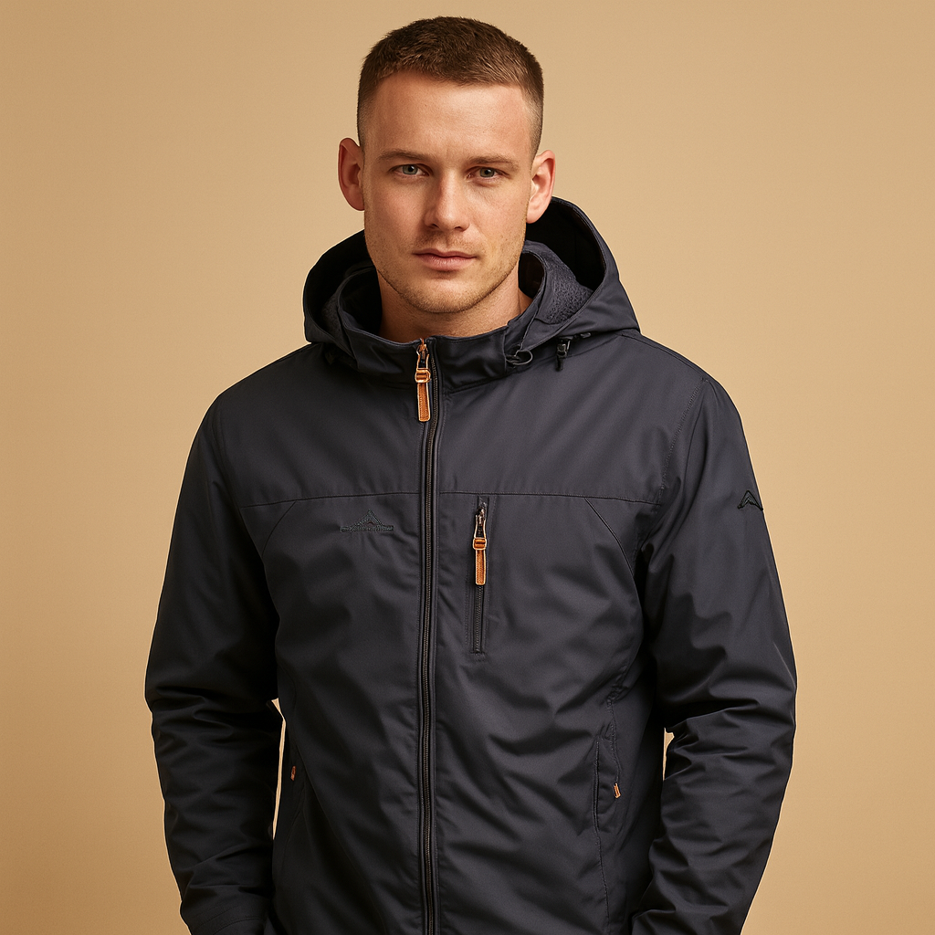 Stylish Hooded Rain Jacket for All-Weather Protection