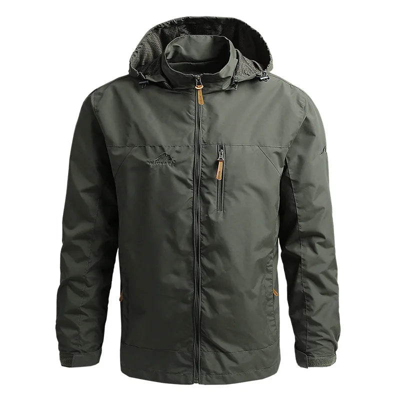 Men's Waterproof Outdoor Hooded Rain Jacket