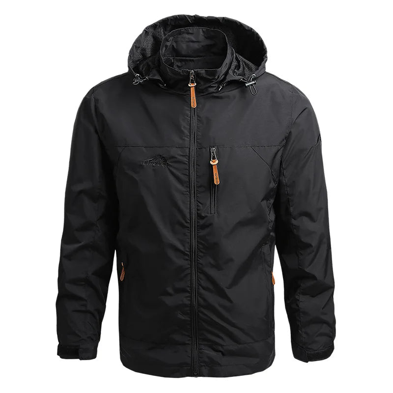 Men's Waterproof Outdoor Hooded Rain Jacket