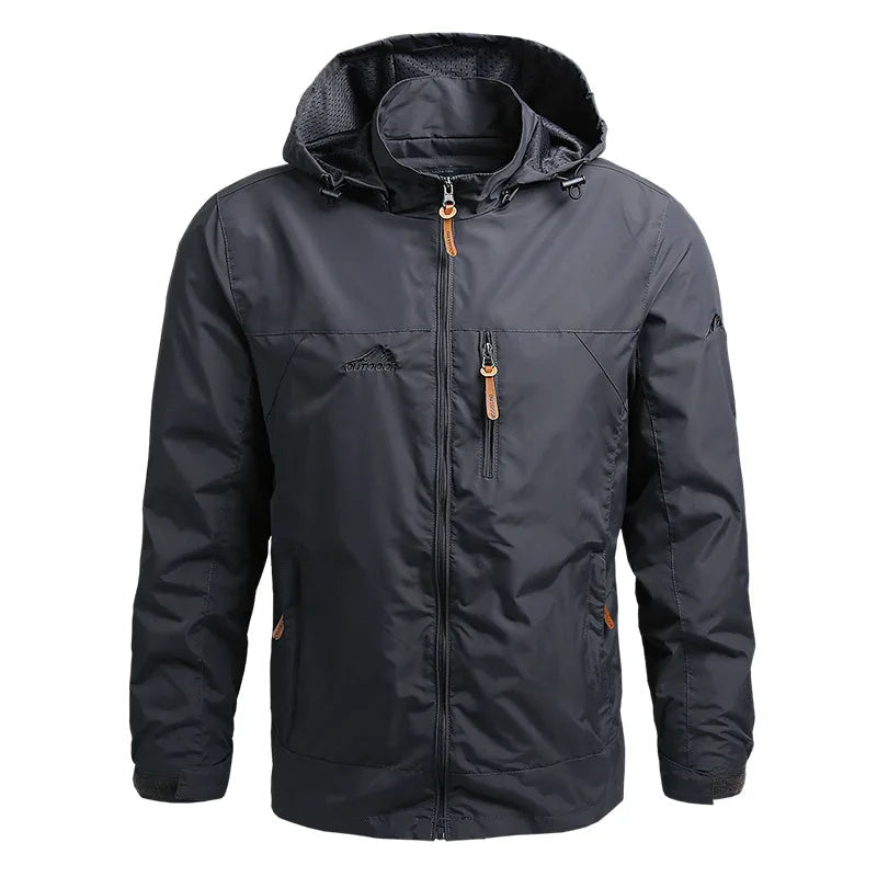 Men's Waterproof Outdoor Hooded Rain Jacket