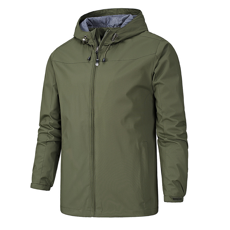 Sander | Men's Adjustable Hooded Waterproof Rain Jacket for All-Weather Protection