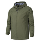 Sander | Men's Adjustable Hooded Waterproof Rain Jacket for All-Weather Protection