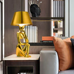 Sculpture Table Lamp - Cordless Rechargeable Ambient Lighting - Gold A