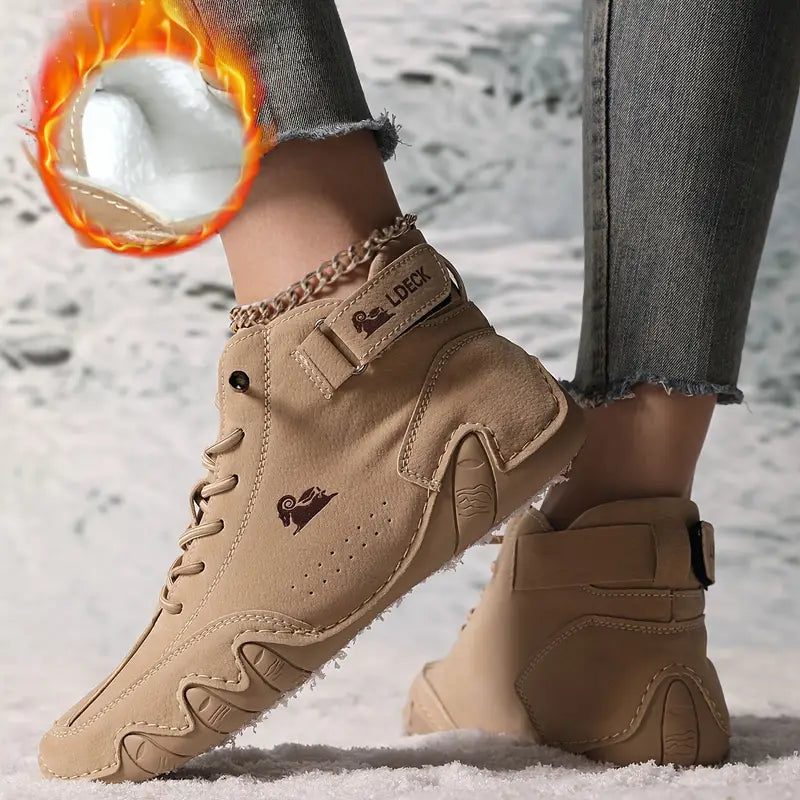 Women's Fur-Lined Orthopedic Snow Boots