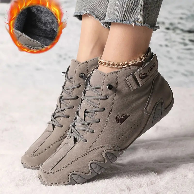 Women's Fur-Lined Orthopedic Snow Boots