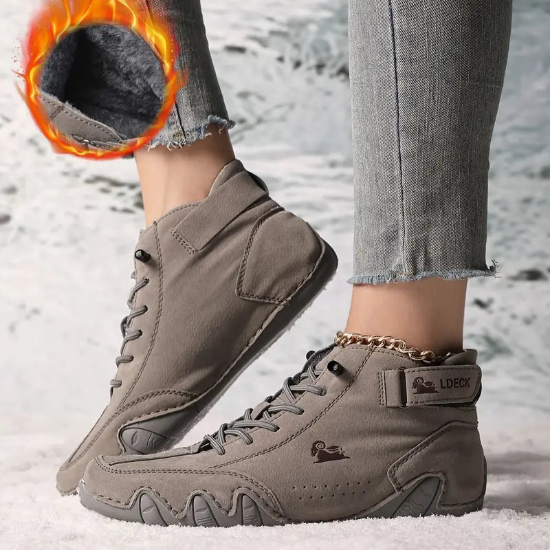Women's Fur-Lined Orthopedic Snow Boots