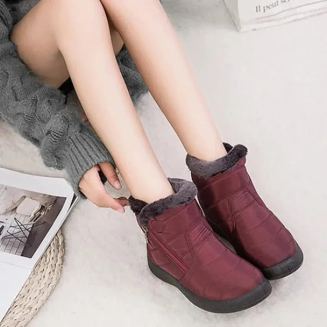 Women's Quilted Waterproof Side-Zip Boots