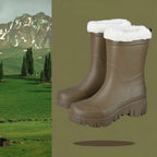 Women's Waterproof Fur-Lined Lug Sole Snow Boots