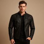 All-Weather Protective Biker Jacket