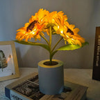 Sunflower Style LED Accent Lamp - Warm Decorative Light