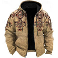 Sven | Men's Hooded Vest with Eye-Catching Ethnic Print