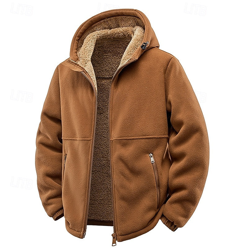 Sven | Men's Fleece-Lined Hooded Zip Jacket