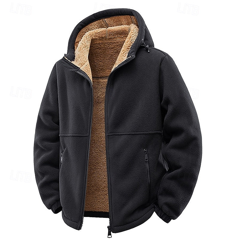 Sven | Men's Fleece-Lined Hooded Zip Jacket