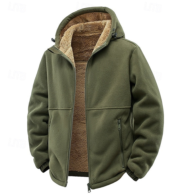 Sven | Men's Fleece-Lined Hooded Zip Jacket