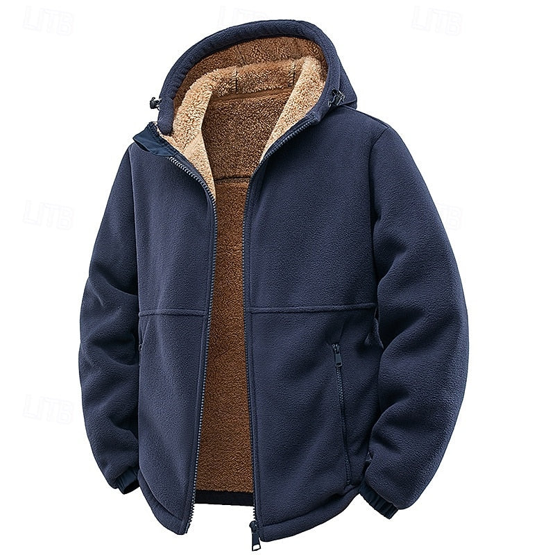 Sven | Men's Fleece-Lined Hooded Zip Jacket