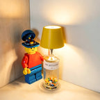 Cordless Bottle Table Lamp - Rechargeable LED Metal Design