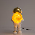 Astronaut Table Lamp - Mid-Century Touch Light, Set of 2 - Light Source Not Included / Printing Lampshade Plug