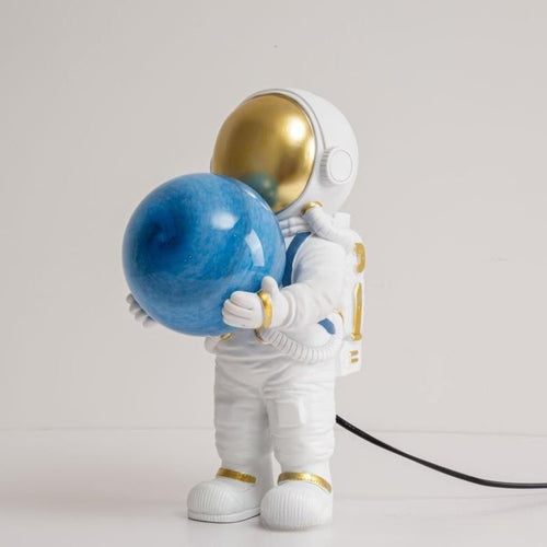 Astronaut Table Lamp - Mid-Century Touch Light, Set of 2 - Monochrome Warm Light / Printing Lampshade Plug