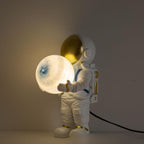 Astronaut Table Lamp - Mid-Century Touch Light, Set of 2 - Light Changing / Blue Planet Plug