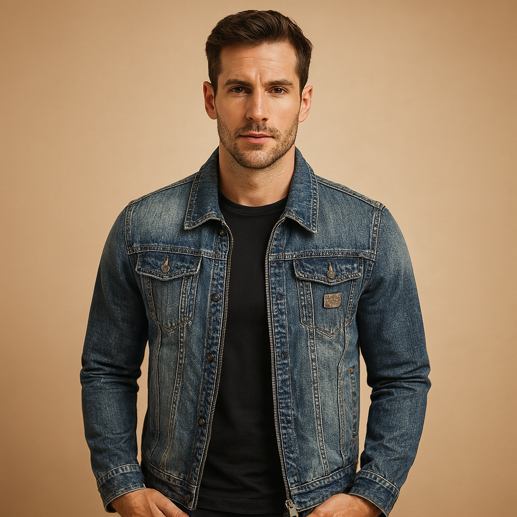 Classic Button-Up Denim Jacket for Effortless Everyday Style