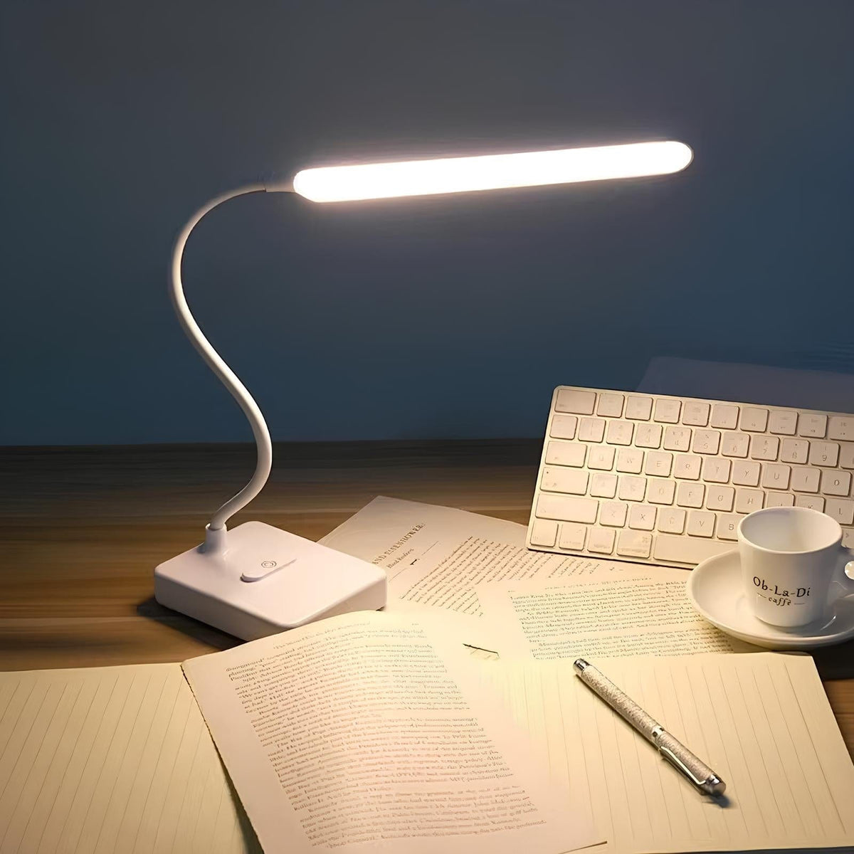 Flexible Arm Desk Lamp - Rechargeable & Adjustable