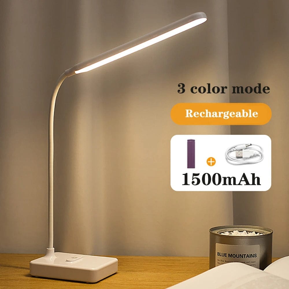 Flexible Arm Desk Lamp - Rechargeable & Adjustable