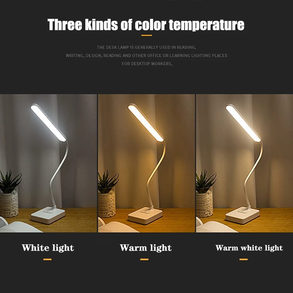 Flexible Arm Desk Lamp - Rechargeable & Adjustable
