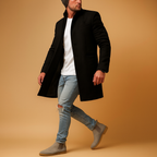 Stylish Relaxed-Fit Winter Overcoat