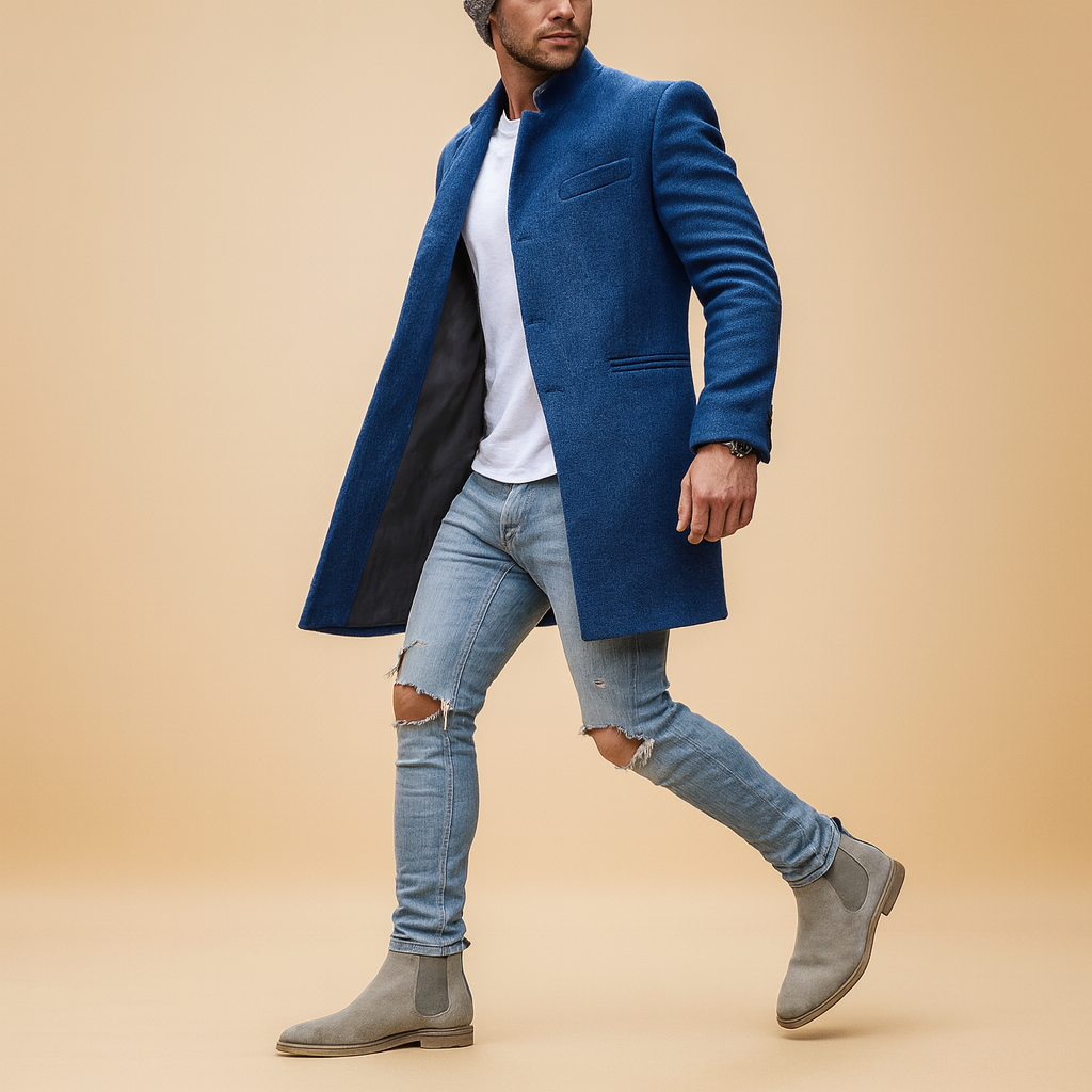 Stylish Relaxed-Fit Winter Overcoat