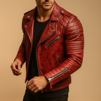Waterproof Biker Jacket with Cozy Soft Lining