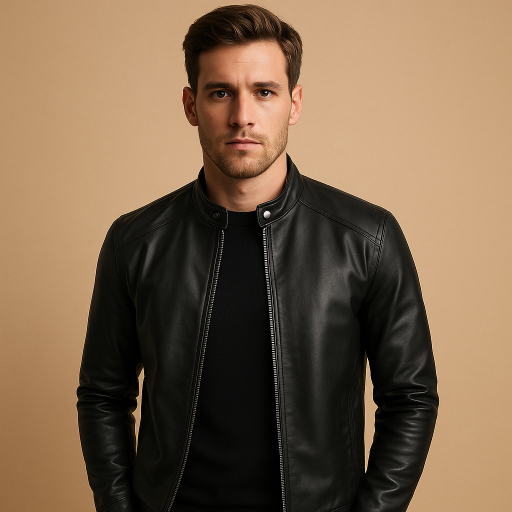 Waterproof Biker Jacket with a Flattering Fitted Waist