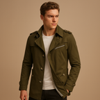Stylish Waterproof Double-Breasted Trench Coat