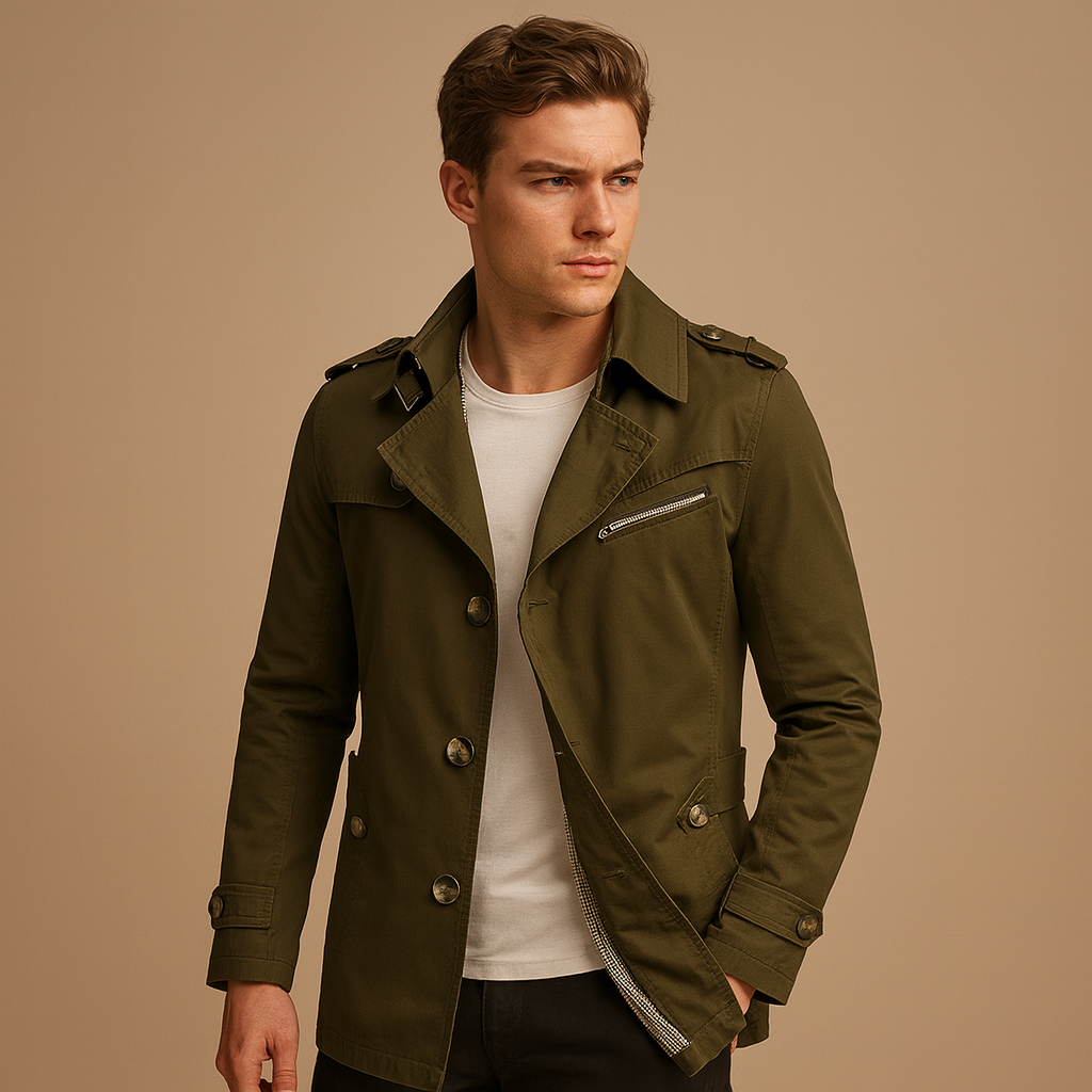 Stylish Waterproof Double-Breasted Trench Coat
