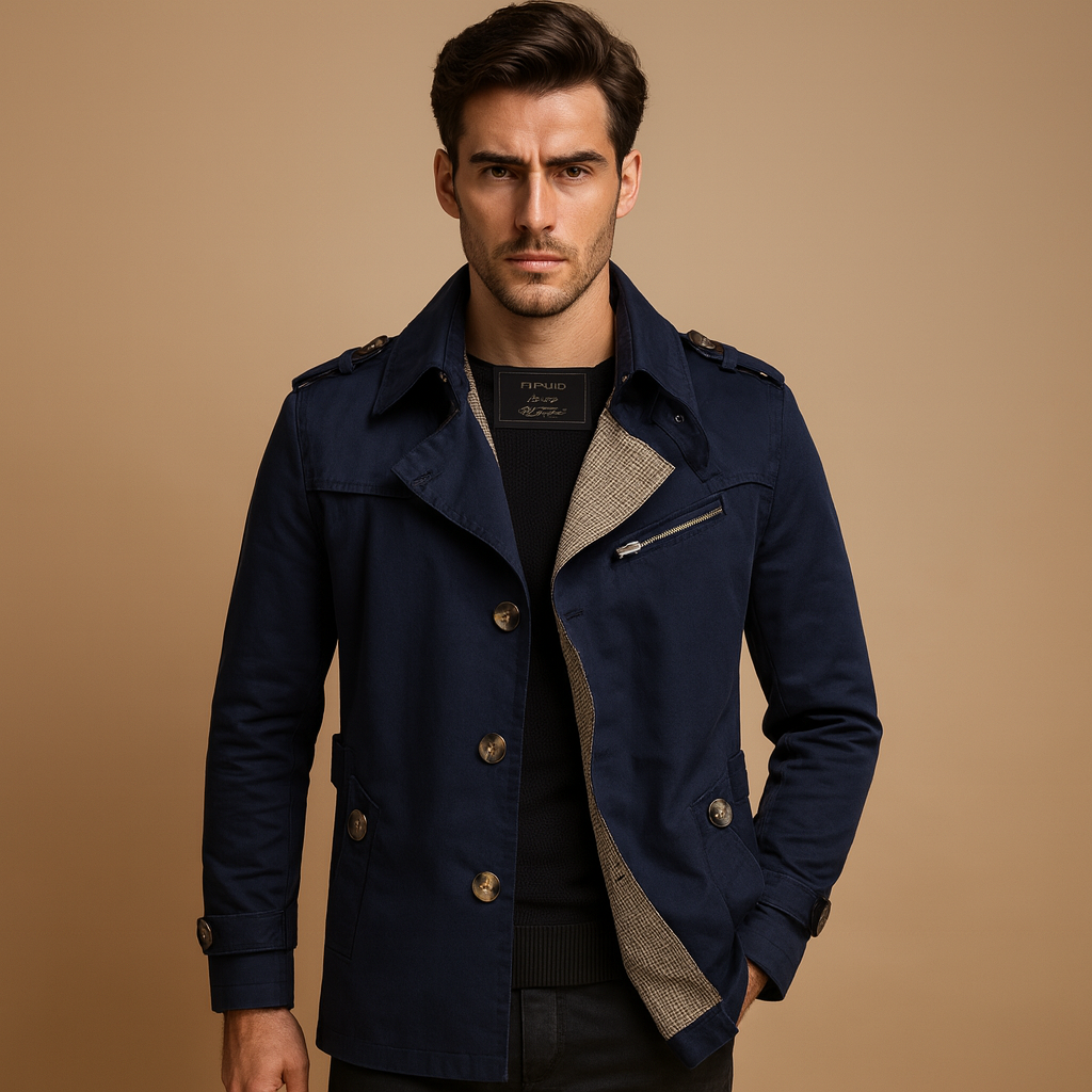 Stylish Waterproof Double-Breasted Trench Coat