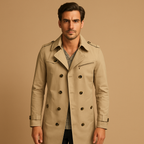 Stylish Waterproof Double-Breasted Trench Coat