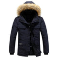Willem | Men's Warm Fleece-Lined Winter Jacket with Luxurious Fur Collar