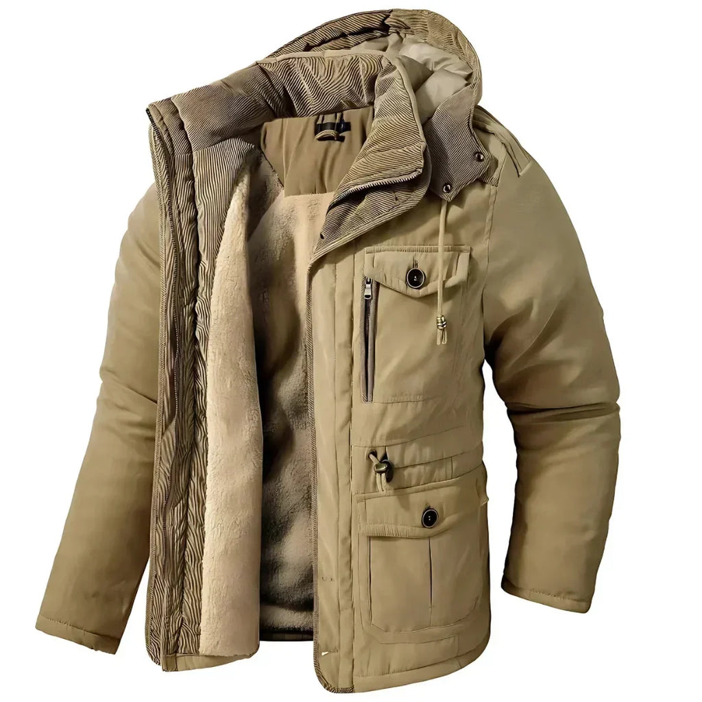 Willem | Men's Warm Fleece-Lined Hooded Winter Jacket