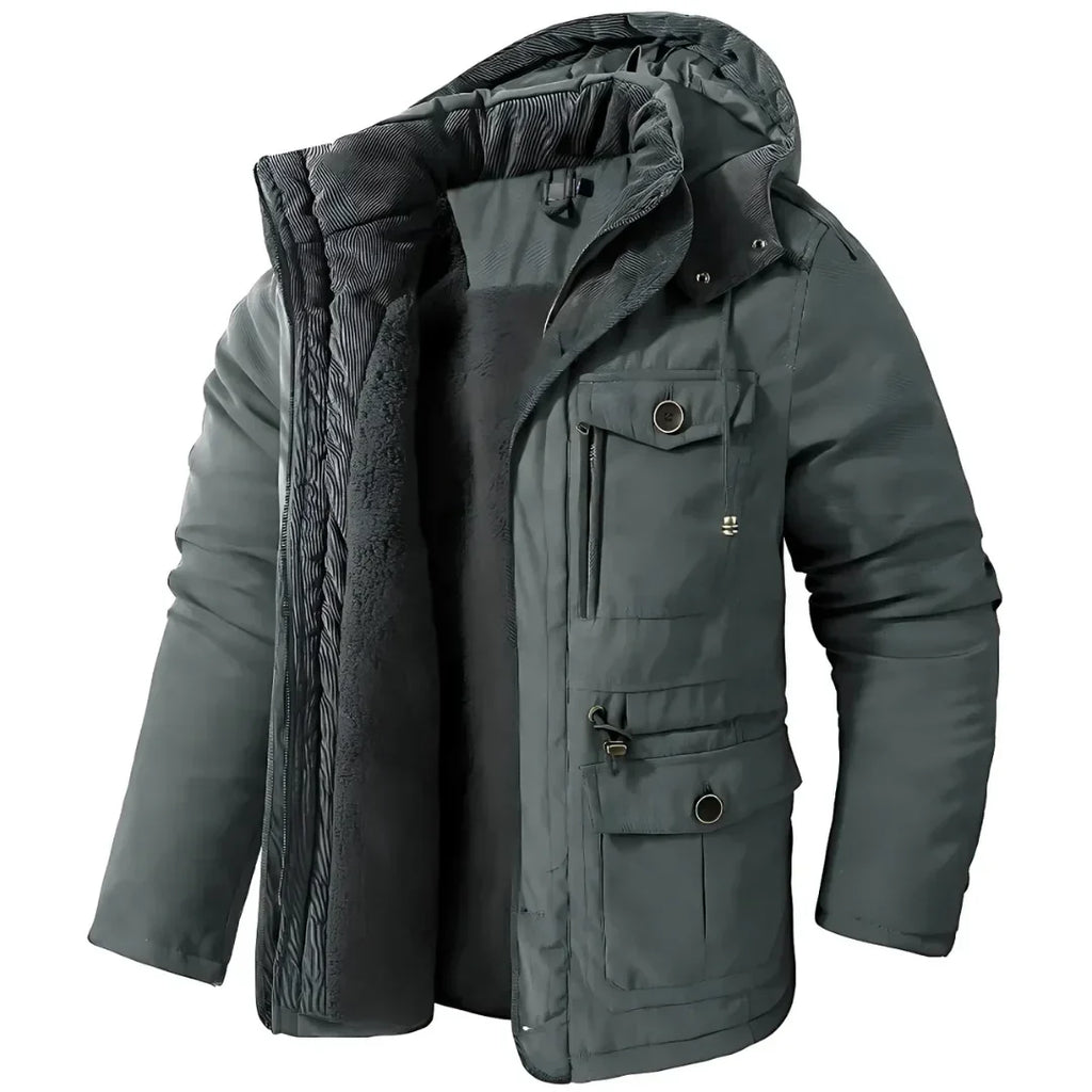 Willem | Men's Warm Fleece-Lined Hooded Winter Jacket