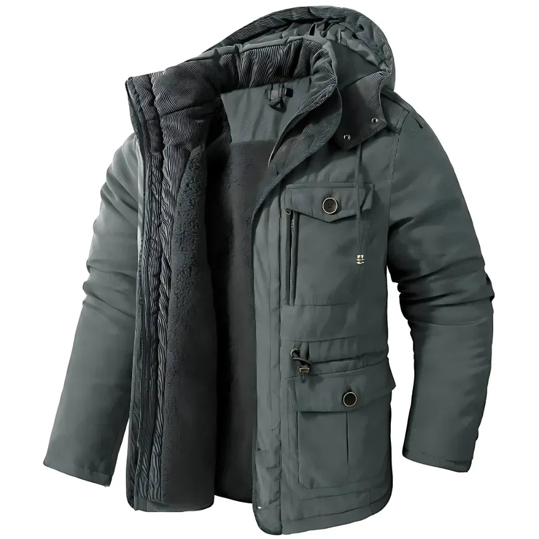 Willem | Men's Warm Fleece-Lined Hooded Winter Jacket