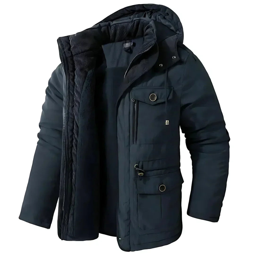 Willem | Men's Warm Fleece-Lined Hooded Winter Jacket