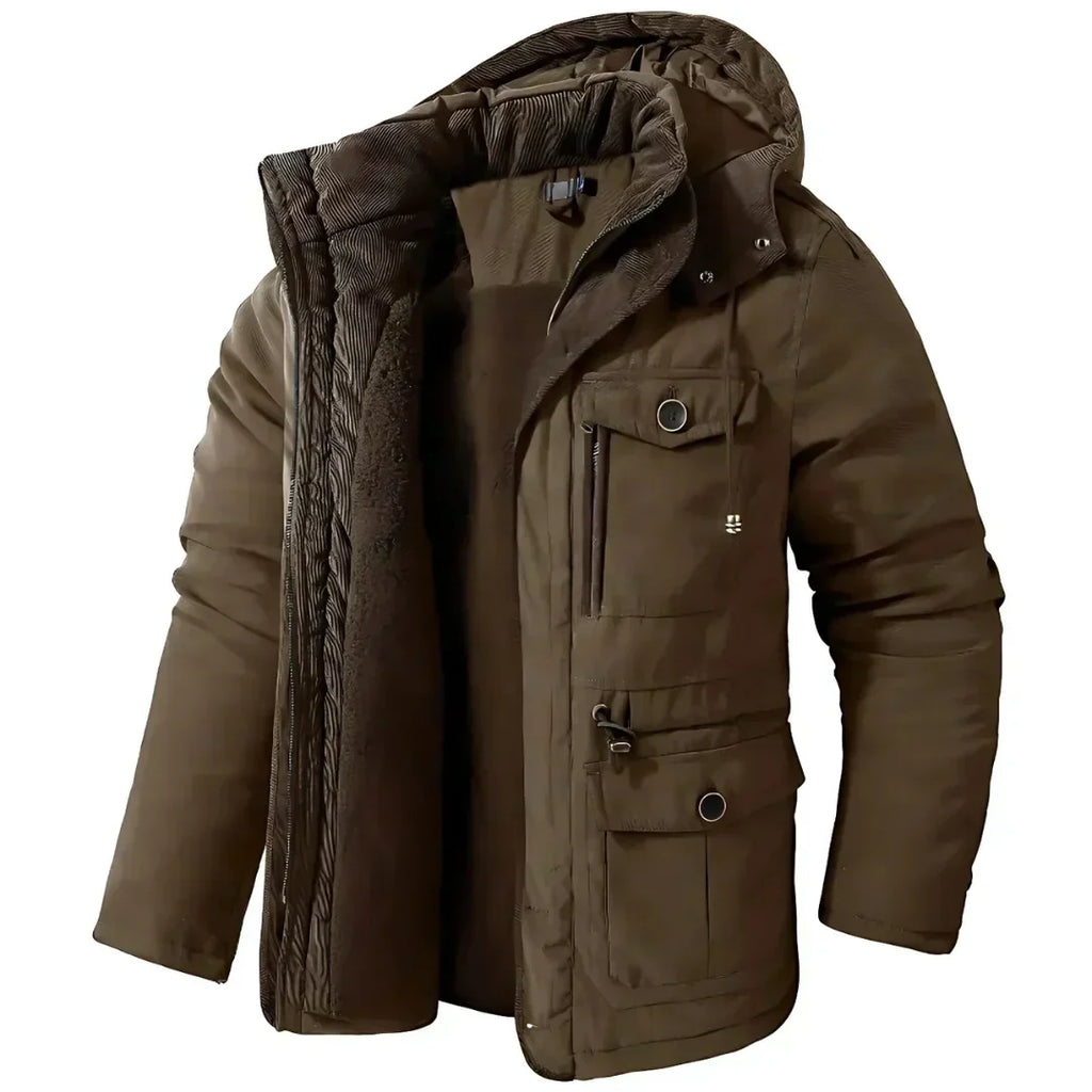 Willem | Men's Warm Fleece-Lined Hooded Winter Jacket