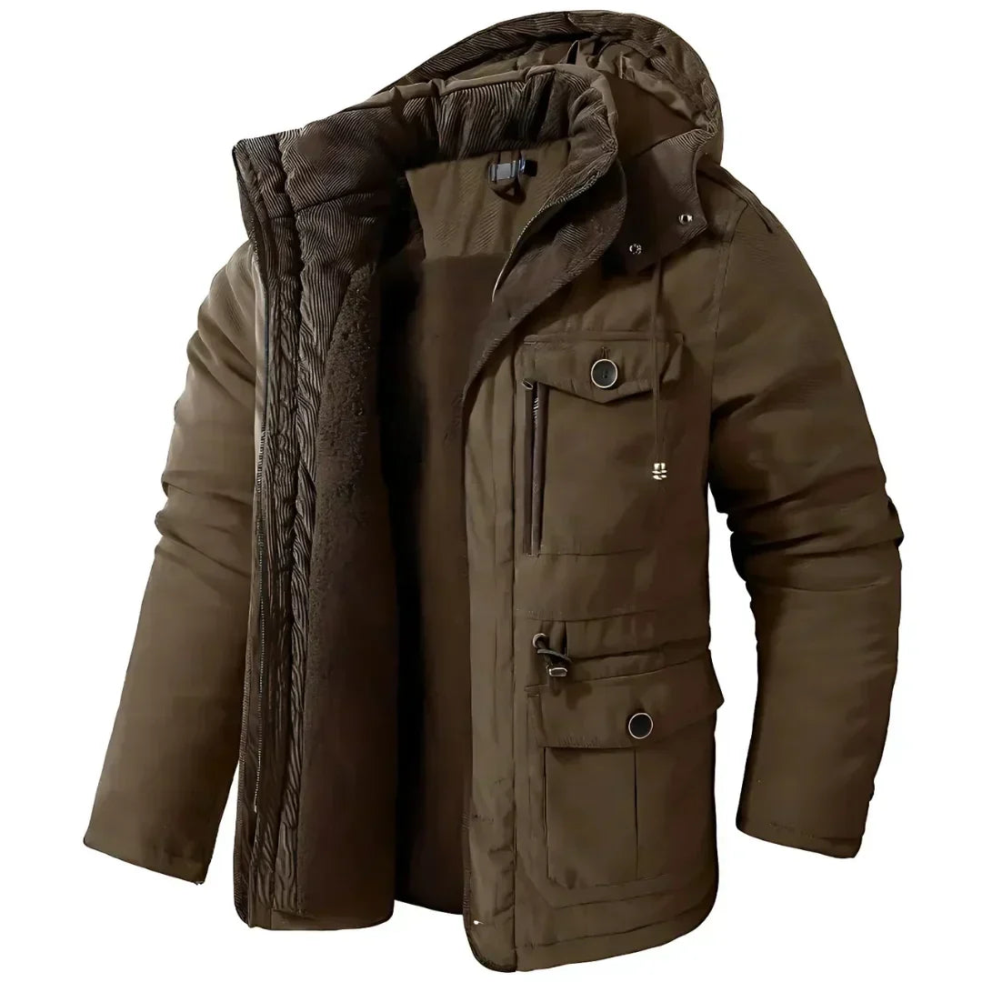 Willem | Men's Warm Fleece-Lined Hooded Winter Jacket