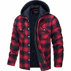 Men’s Checked Lined Hooded Winter Jacket – Warm, Stylish & Comfortable Outerwear