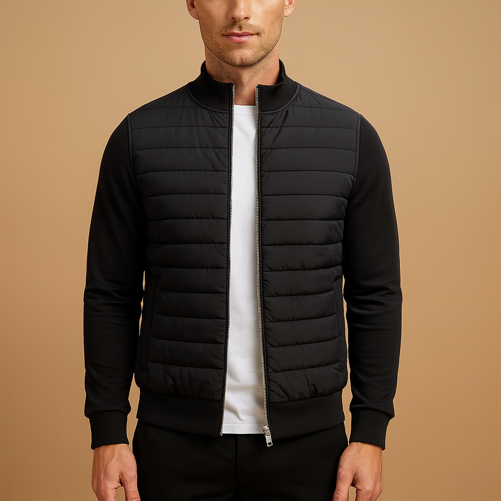 Warm Winter Jacket with Stylish High Collar