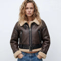 Women's Double-Sided Shearling Lined